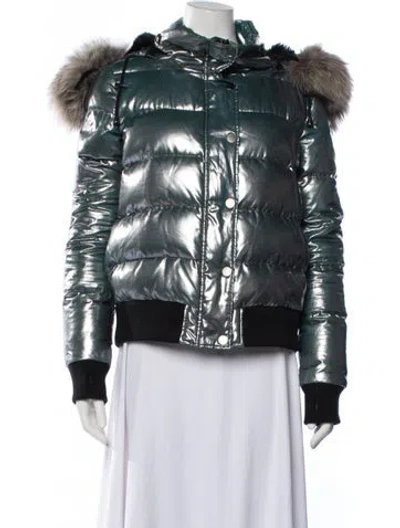 Pre-owned Jocelyn Down Jacket In Blue