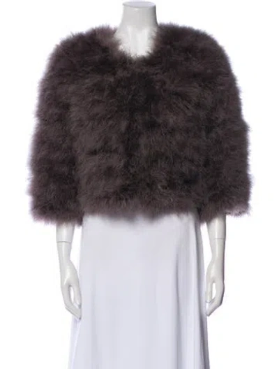 Pre-owned Jocelyn Down Jacket In Brown