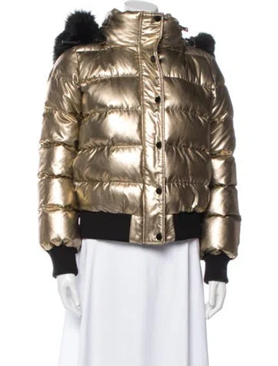 Pre-owned Jocelyn Down Jacket In Gold