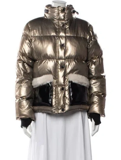 Pre-owned Jocelyn Down Jacket In Gold