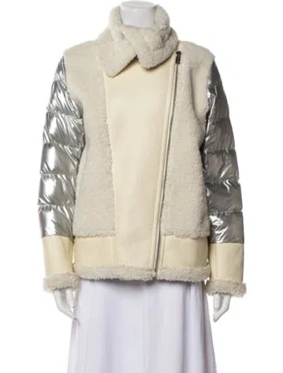 Pre-owned Jocelyn Down Jacket In Neutral