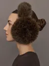 Jocelyn Faux Fur Earmuffs In Brown