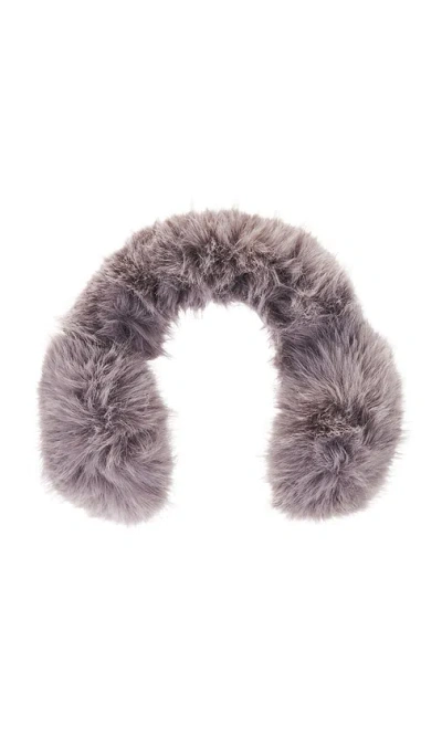 Jocelyn Faux Fur Earmuffs In Grey