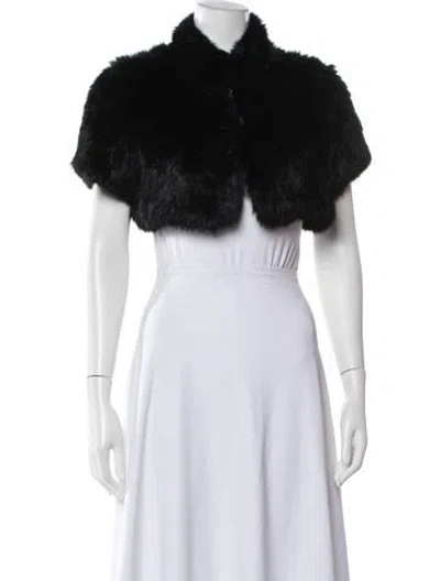 Pre-owned Jocelyn Faux Fur Jacket In Black