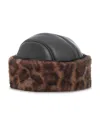 Jocelyn Faux Fur Roller Hat In Brown