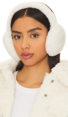 Jocelyn Faux Shearling Earmuffs In Ivory