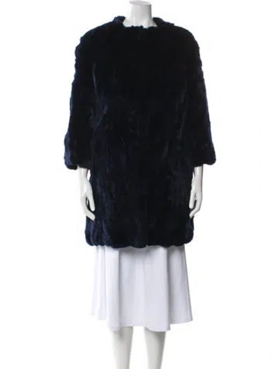 Pre-owned Jocelyn Fur Coat In Black