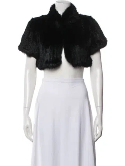 Pre-owned Jocelyn Fur Faux Fur Jacket In Purple