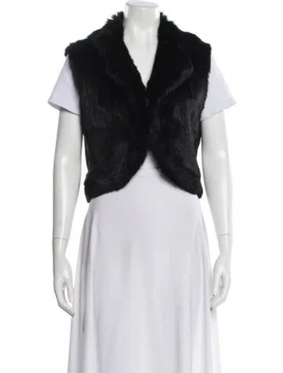 Pre-owned Jocelyn Fur Fur Jacket In Black