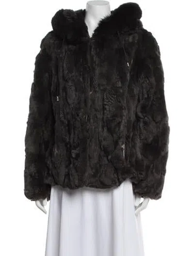 Pre-owned Jocelyn Fur Jacket In Black