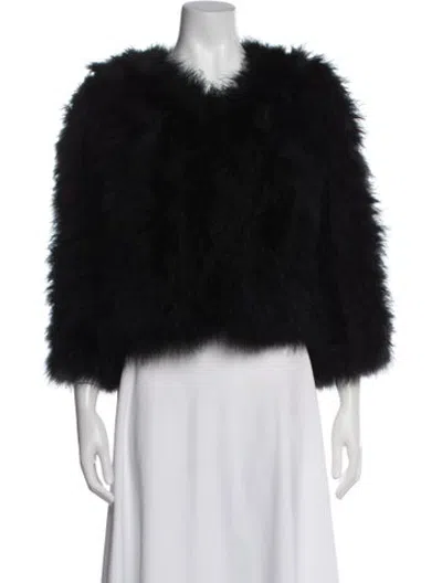Pre-owned Jocelyn Fur Jacket In Black
