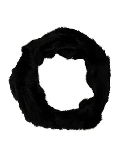 Pre-owned Jocelyn Fur Shawl In Black