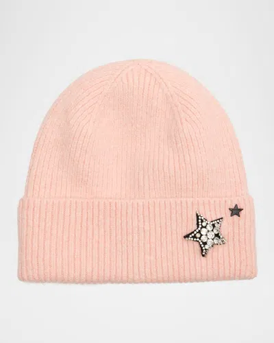 Jocelyn Knit Wool-blend Beanie In Pink