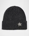 Jocelyn Knit Wool-blend Beanie In Charcoal