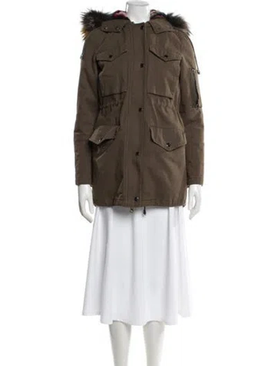 Pre-owned Jocelyn Parka In Brown