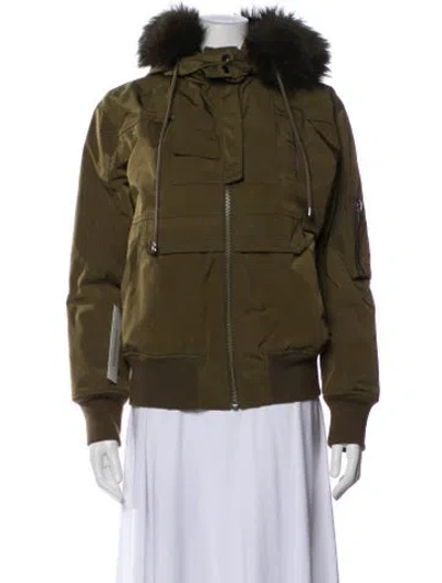 Pre-owned Jocelyn Utility Jacket In Green