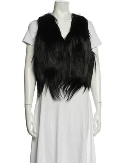 Pre-owned Jocelyn Vest In Black