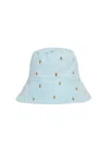 Jocelyn Women's Bali Bumblebee Bucket Hat In Blue/white In Blue