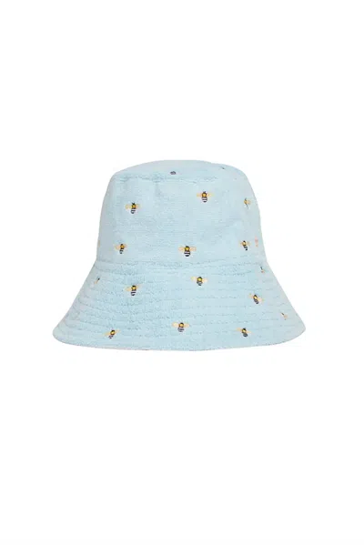 Jocelyn Women's Bali Bumblebee Bucket Hat In Blue/white