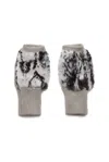 Jocelyn Women's Buffalo Mittens In Grey Multi In Grey