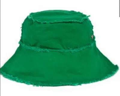 Jocelyn Women's Canvas Beach Bucket Hat In Green