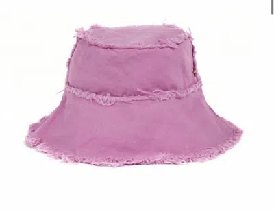 Jocelyn Women's Canvas Beach Bucket Hat In Purple