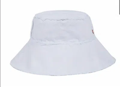Jocelyn Women's Canvas Beach Bucket Hat In White