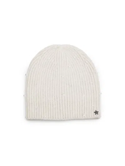 Jocelyn Women's Knit Logo Beanie In Neutral