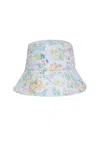 Jocelyn Women's Monaco Reversible Hat In Blue Beach In Multi