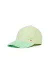 Jocelyn Women's Sagaponack Baseball Hat In Green/yellow In Multi