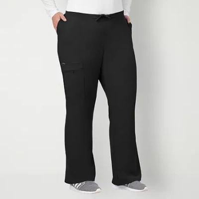 Jockey 2249 Tie-waist 4-pocket Womens Plus Scrub Pant In Black