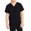 Jockey 2371 Unisex Adult V Neck Short Sleeve Stretch Fabric Scrub Top In Black