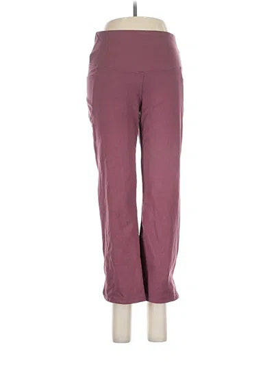 Pre-owned Jockey Active Pants In Burgundy