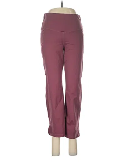 Pre-owned Jockey Active Pants In Burgundy