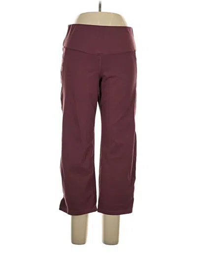 Pre-owned Jockey Active Pants In Burgundy