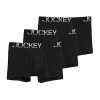 Jockey Active Stretch Mens 3 Pack Boxer Briefs 8797 In Black