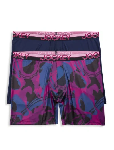 Jockey Big & Tall 2-pk Infinite Cool Boxer Briefs V1 In Multi