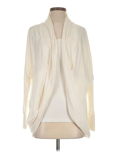 Pre-owned Jockey Cardigan Sweater In White