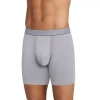 Jockey Chafe Proof Cotton Mens 3 Pack Boxer Briefs 9250-004 In Gray