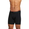 Jockey Chafe Proof Microfiber Mens 3 Pack Boxer Briefs 9251-004 In Black