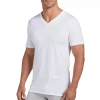 Jockey Classics Bonus Pack Mens 4 Pack Short Sleeve V Neck Moisture Wicking T-shirt In White