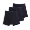 Jockey Classics Cotton Full-rise Mens 3 Pack Boxer Briefs 9977 In Black
