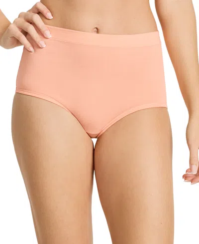 Jockey Cotton Stretch Brief 1556, Available In Extended Sizes In Pink
