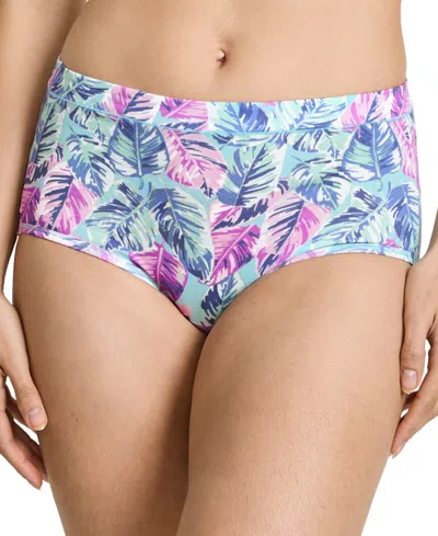 Jockey Cotton Stretch Brief 1556, Available In Extended Sizes In Artistic Cool Palm