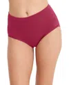 Jockey Cotton Stretch Brief 1556, Available In Extended Sizes In Red Pear