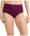 Jockey Cotton Stretch Brief 1556, Created For Macy's In Purple