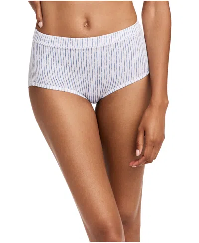 Jockey Cotton Stretch Brief 1556, Created For Macy's In White