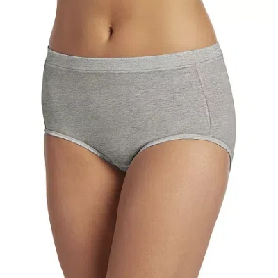 Jockey Cotton Stretch Brief Panty - 1556 In Gray