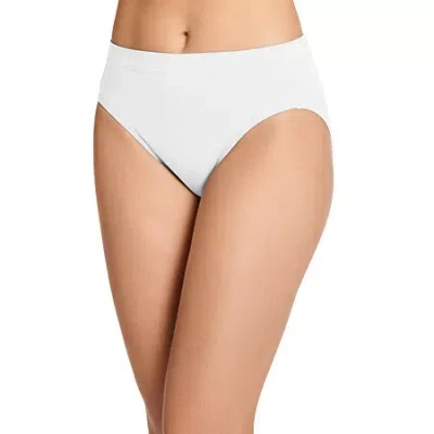 Jockey Cotton Stretch Hi-cut Panty - 1555 In White