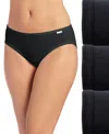 Jockey Elance Bikini Underwear 3 Pack 1489 In Black